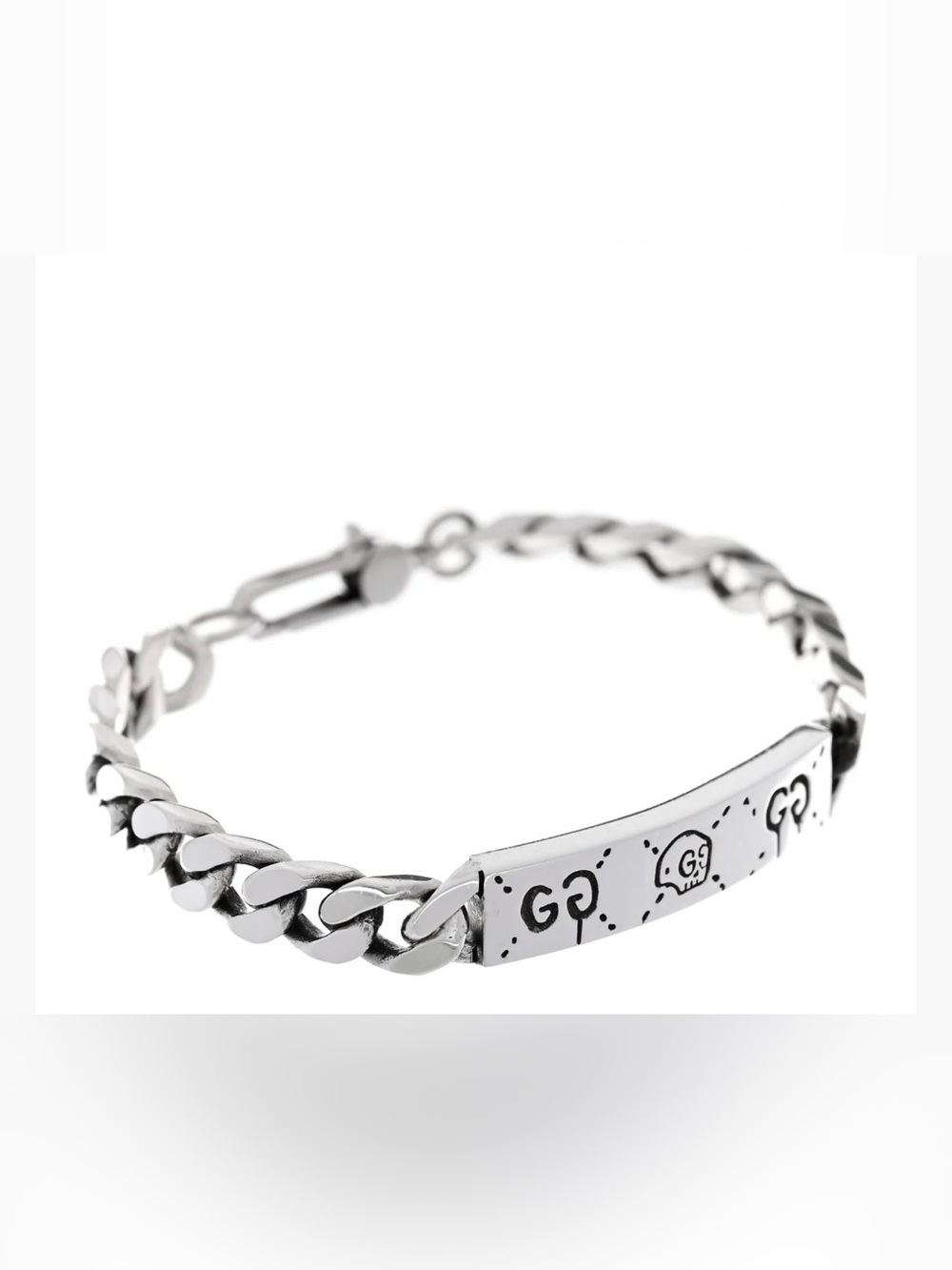 Gucci ghost sterling silver bracelet